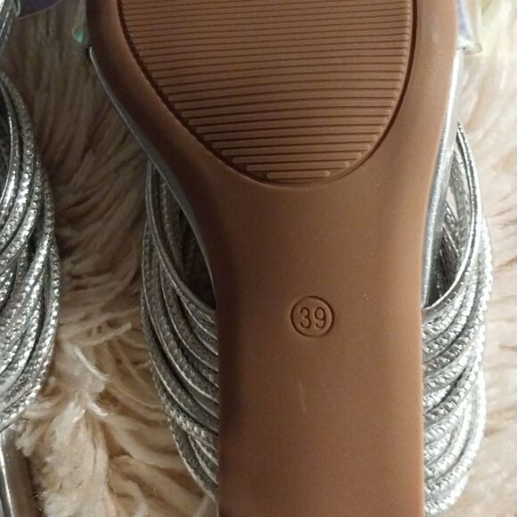 NWOT Women Casual Heeled Open Toe Sandals Pump Size 7.5 - Picture 7 of 9